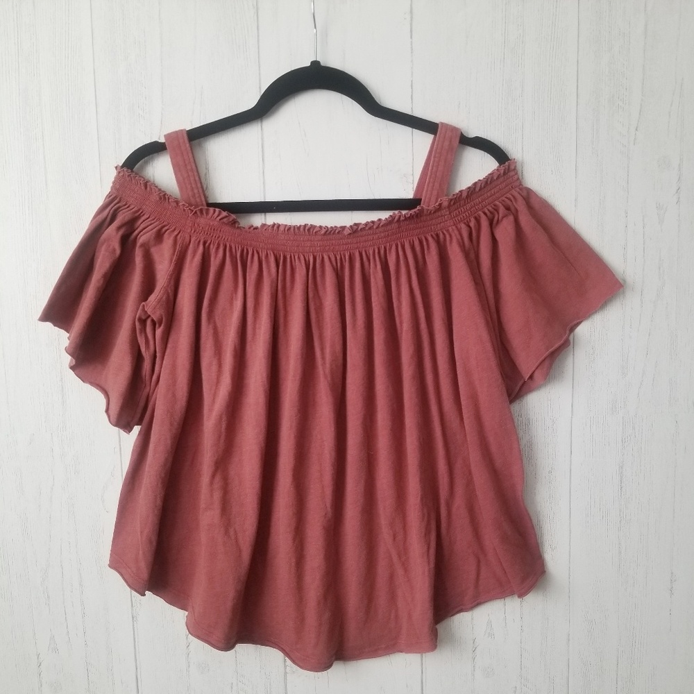 We the Free Free People Off Shoulder Top Sz Medium